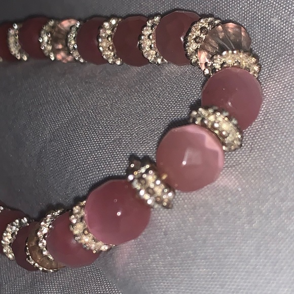 Woman’s Pink fancy Gem Bracelet. - Picture 4 of 4
